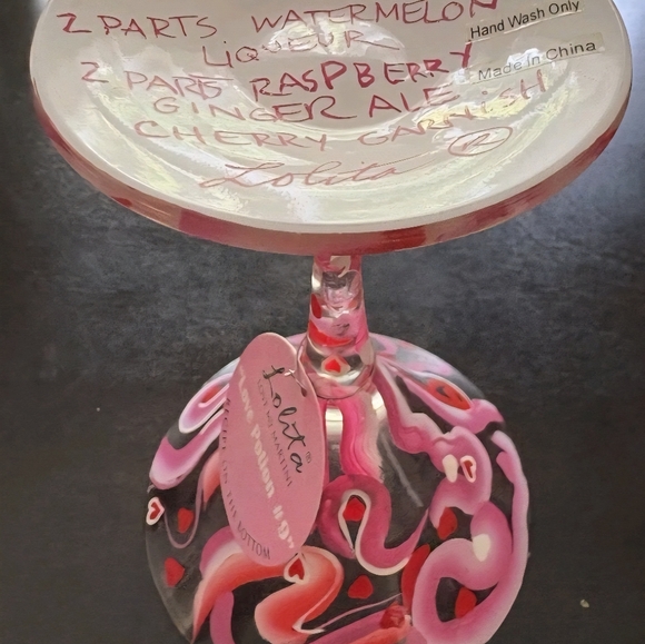 RETIRED Lolita Love Potion #9 Martini Glass - Picture 4 of 4